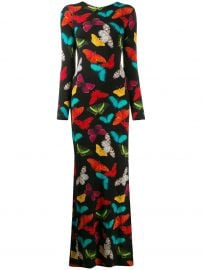 Alice Olivia Rosaria butterfly-print maxi dress Rosaria butterfly-print maxi dress at Farfetch